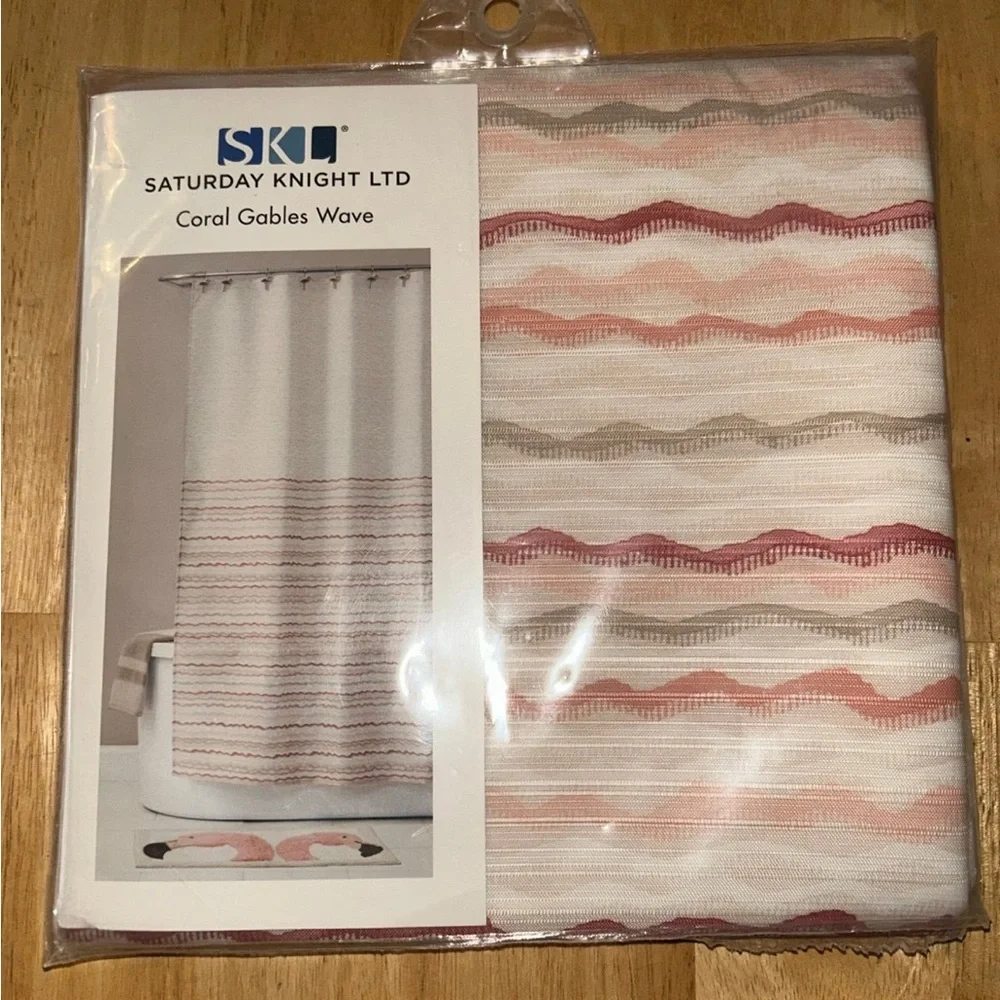 SKL Saturday knight LTD coral gables wave shower curtain